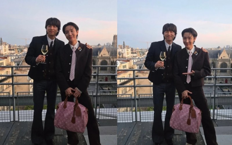 J-Hope BTS dan Gong Yoo Berbagi Momen di Paris Fashion Week