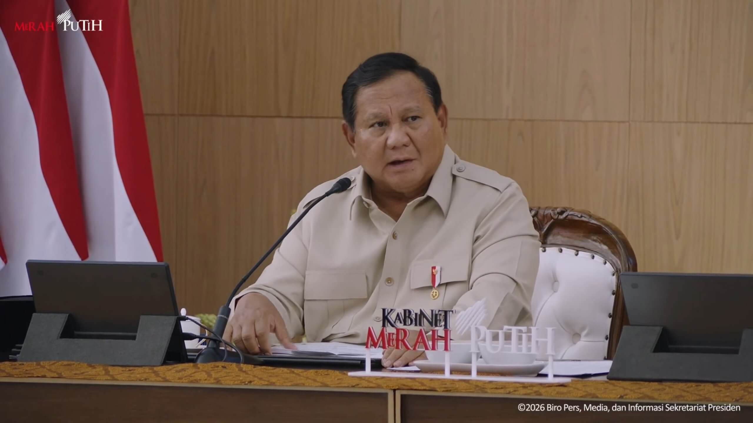 Prabowo Subianto Pimpin Retreat Kabinet di Hambalang